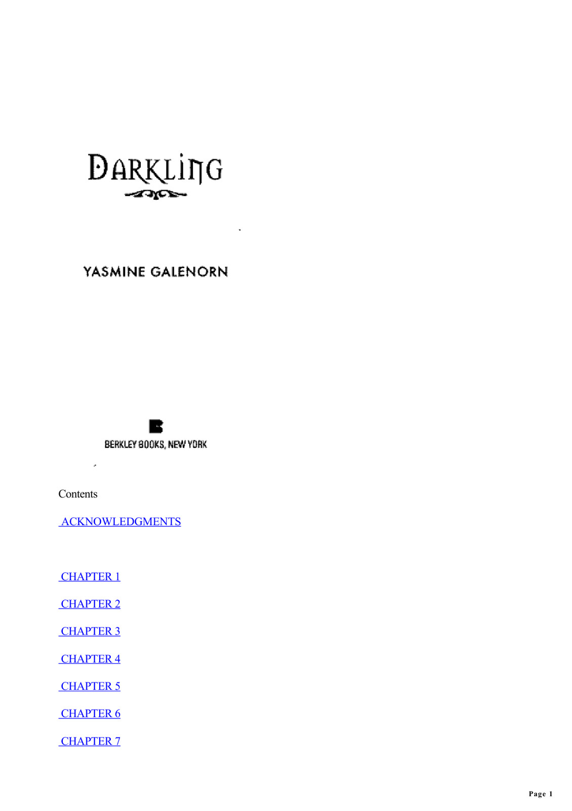 Darkling